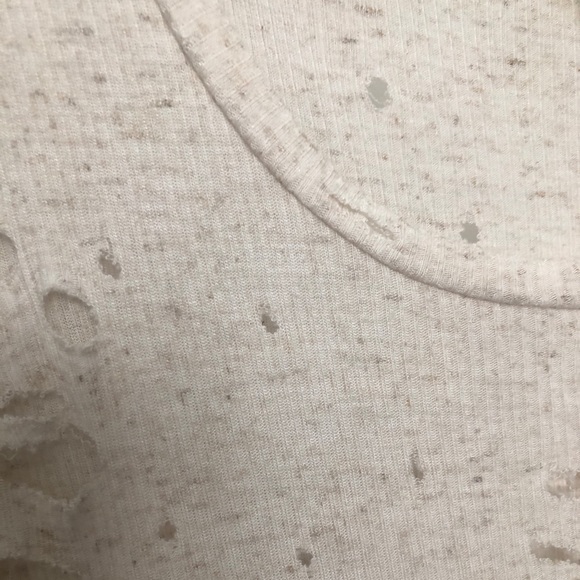 Emma & Sam Distressed Ribbed Tee - Picture 2 of 5